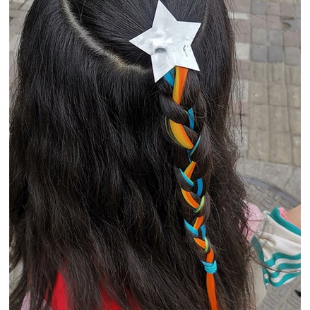 Jepit Rambut Palsu Anak Perempuan Model Kartun Unicorn Klip Warna Pelangi lucu Aksesoris Rambut cewe kualitas import AK121