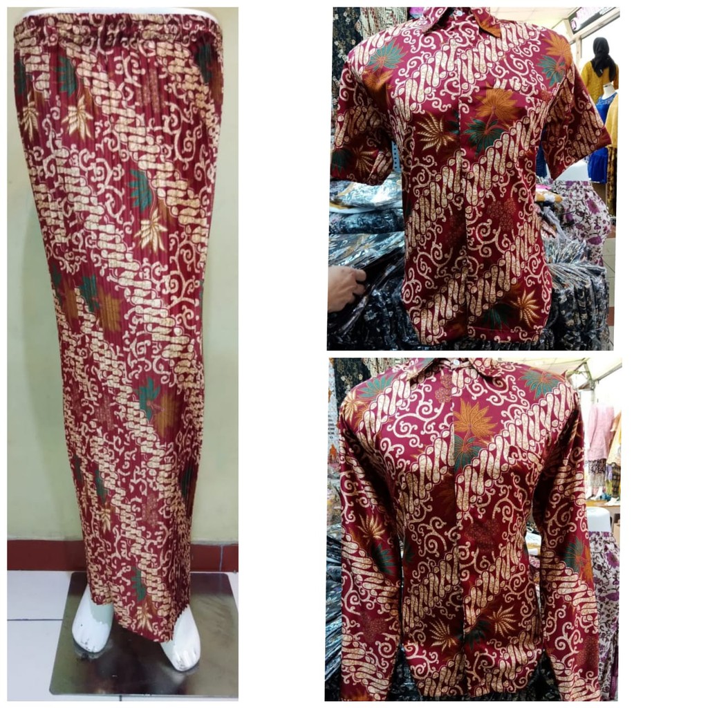 PROMO SET COUPLE BATIK WARNA / SET COUPLE BATIK PARANG / SET COUPLE BATIK SARIMBIT