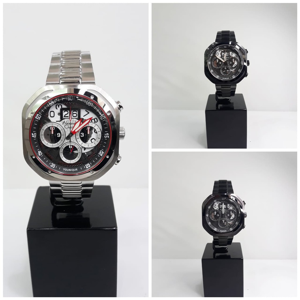 JAM TANGAN PRIA ALEXANDRE CHRISTIE 6468 AC6468 STAINLESS STEEL ORIGINAL GARANSI FREE BATERAI