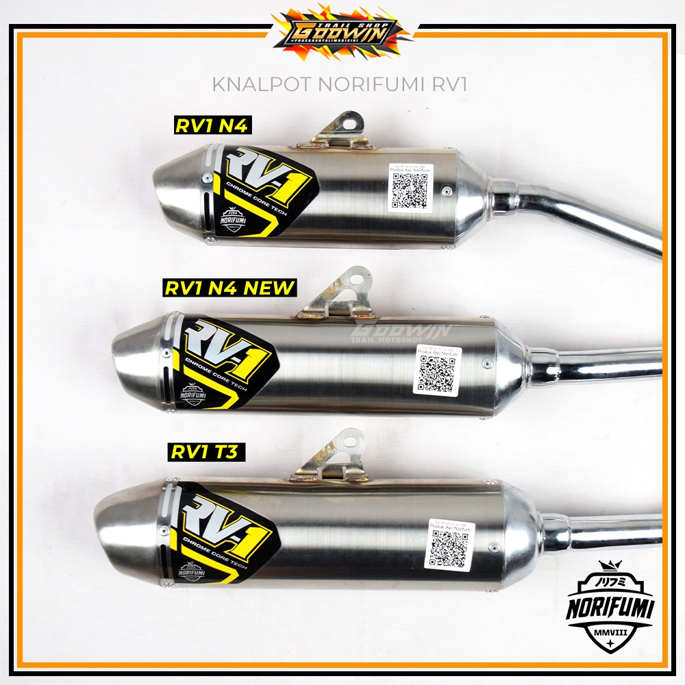 Knalpot Kenalpot Muffler Original Norifumi RV1 N4 Shorty T3 KLX 150 BIGFOOTF DTRACKER New CRF 150 L CRF 150L