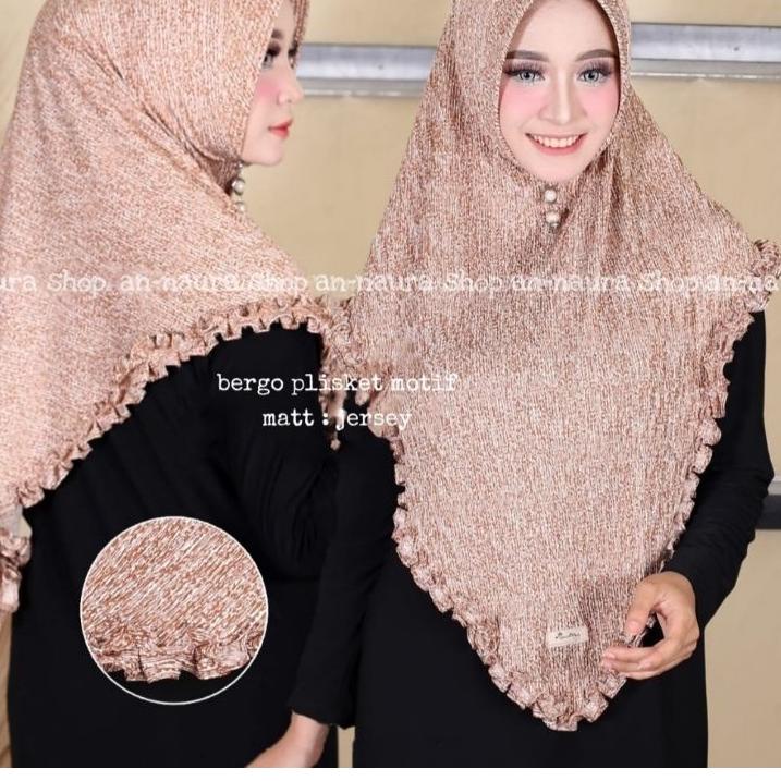 Big Sale.. Bergo plisket motif gotik / hijab instan plisket gotik / bergo plisket Gotik motif / berg