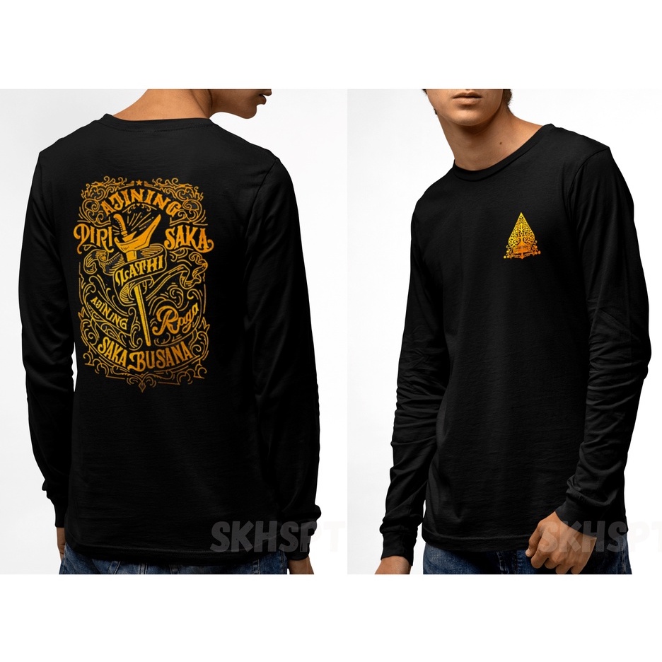KAOS WAYANG JAWA LENGAN PANJANG / Kaos Pria / KAOS Jawa  / KAOS REMAJA / Baju KAOS DISTRO / T-SHIRT