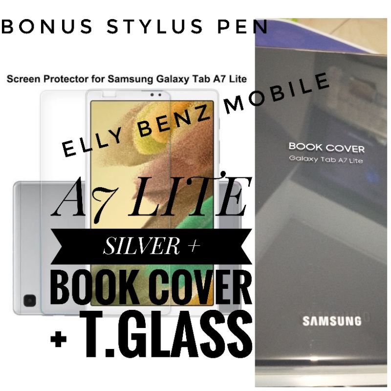 Samsung Tab A7 Lite 3/32 SM-T225 New Garansi Resmi SEIN Samsung Galaxy Tab A7 Lite Layar 8,7 inch Samsung Tab A7 lite 2021-SILVER+TG+COVER