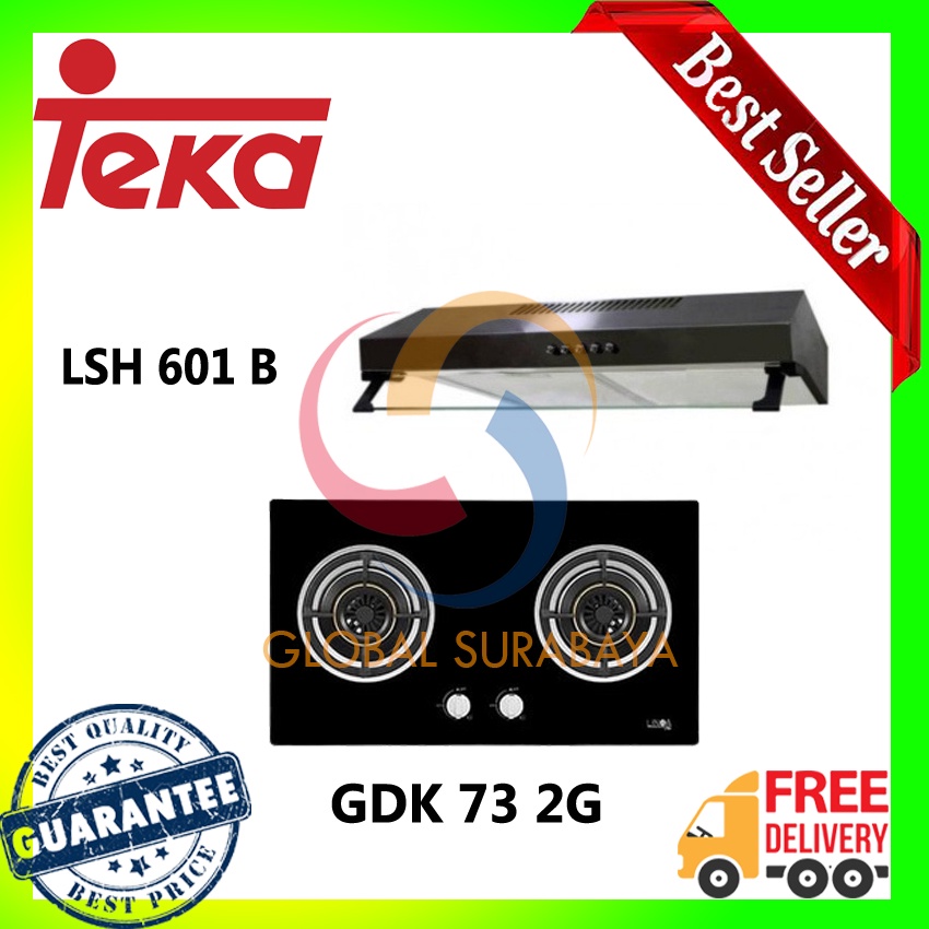 LINEA PAKET KOMPOR TANAM GDK 73 2G + COOKER HOOD LSH 601 B