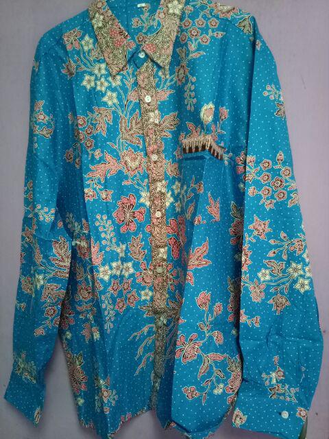 Qnunbatik Batik Keluarga/family Gamis Muslim Krisdayanti (kd) Dsr Warna Biru