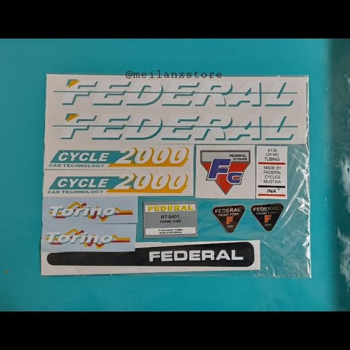:::::::] Stiker Sepeda Federal Torino