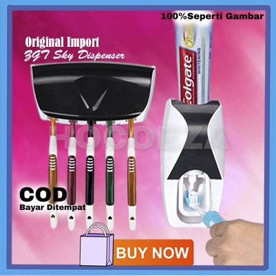 DISPENSER ODOL PASTA GIGI GANTUNGAN TOOTHBRUSH HOLDER TOOTPASTE KAMAR MANDI TOILET PAJANGAN VA95