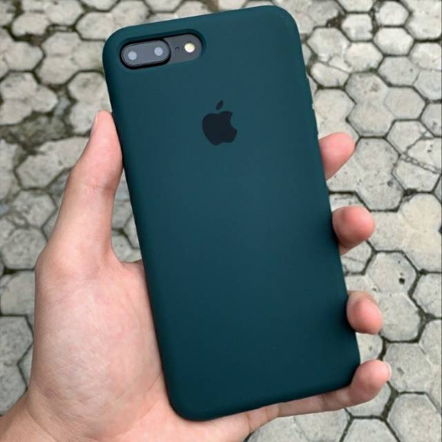 (Midnight Green) Original Silicone Case for Iphone 7+/8+, Xr, 11 Pro Max