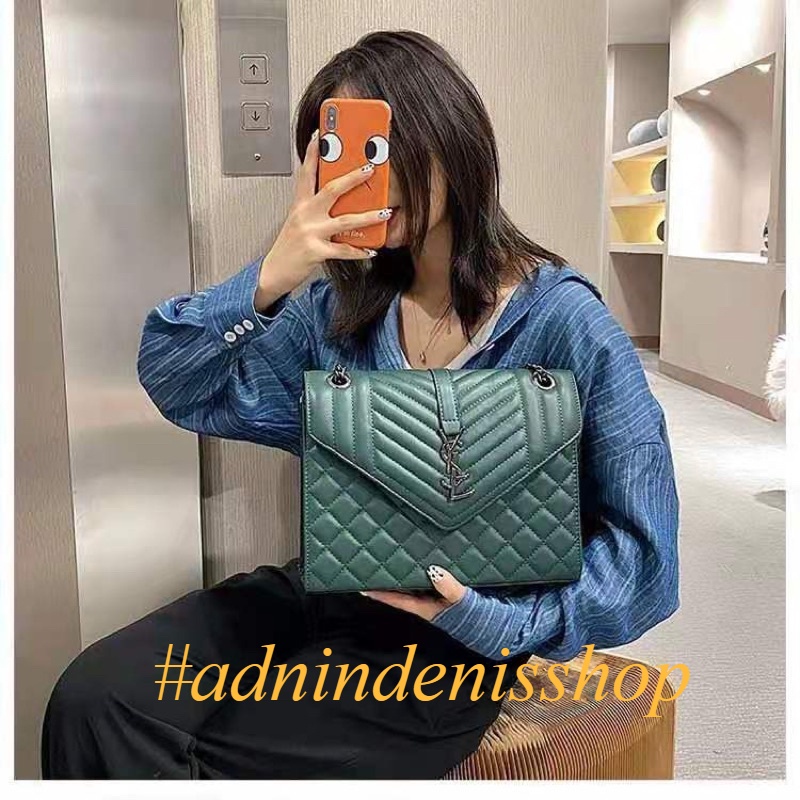 TI 3018 (RANTAI HITAM) - TAS BATAM WANITA IMPORT MURAH TAS SELEMPANG WANITA MURAH - A