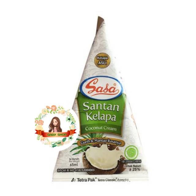 

SANTAN KELAPA INSTAN SASA ROSE BRAND 65 ML