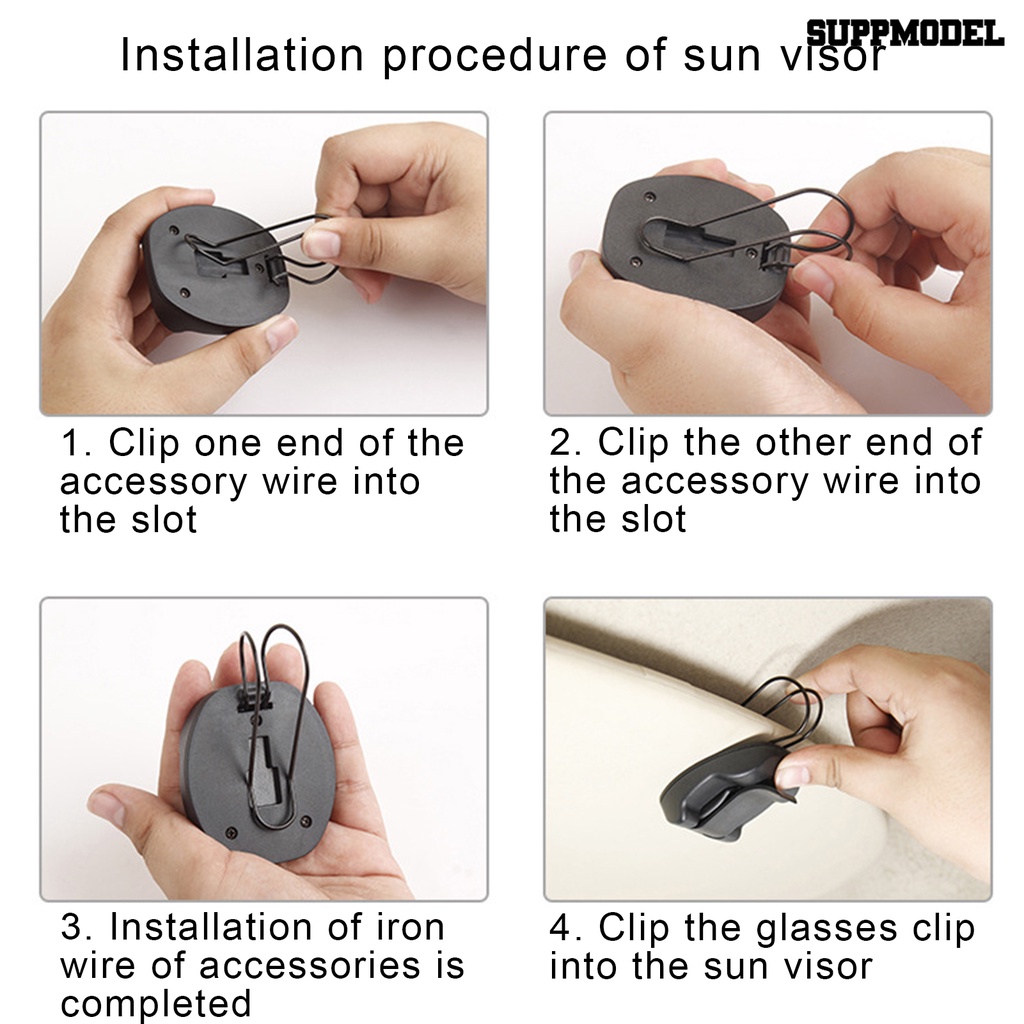 Sfs Klip Sun Visor Mobil Multifungsi Untuk Penyimpanan Kacamatatiket Parkir