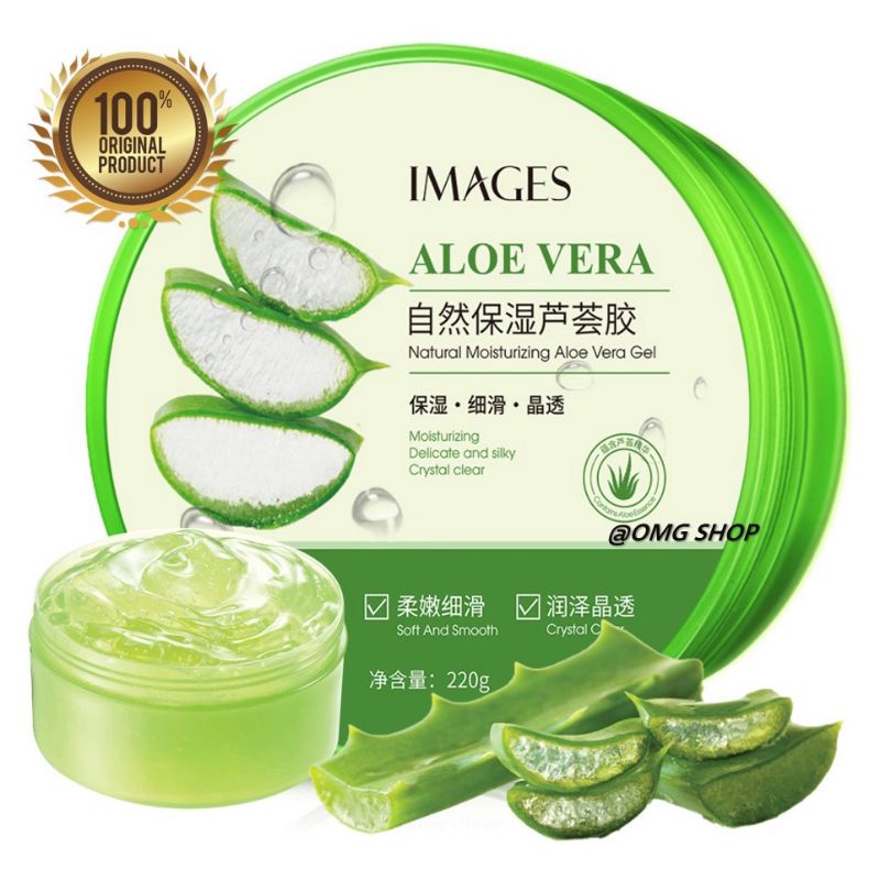 Images Aloe Vera Natural Soothing &amp; Moisture Gel 92 % 200 ml