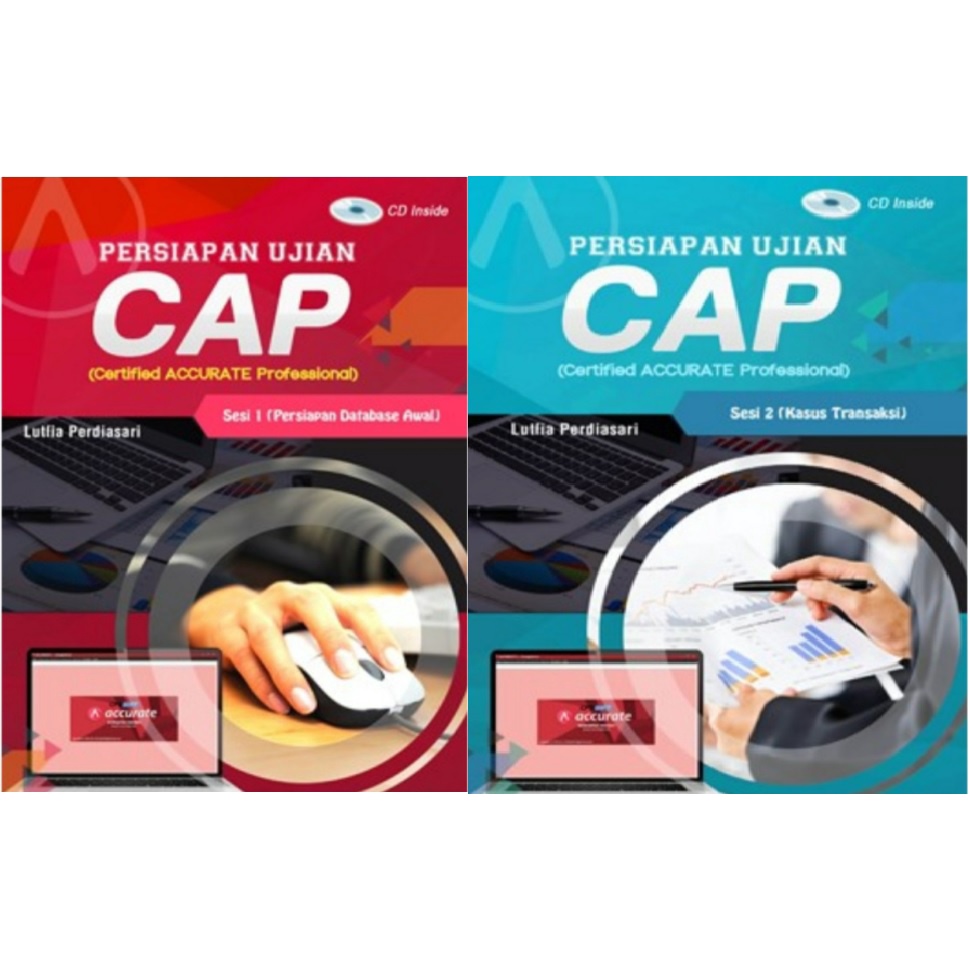 Bundling Buku Persiapan Ujian CAP (Certified ACCURATE Professional) Sesi 1 dan Sesi 2