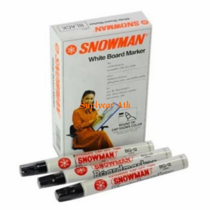 

Mantap Spidol Snowman Whiteboard Bg Black 1Losin Bergaransi