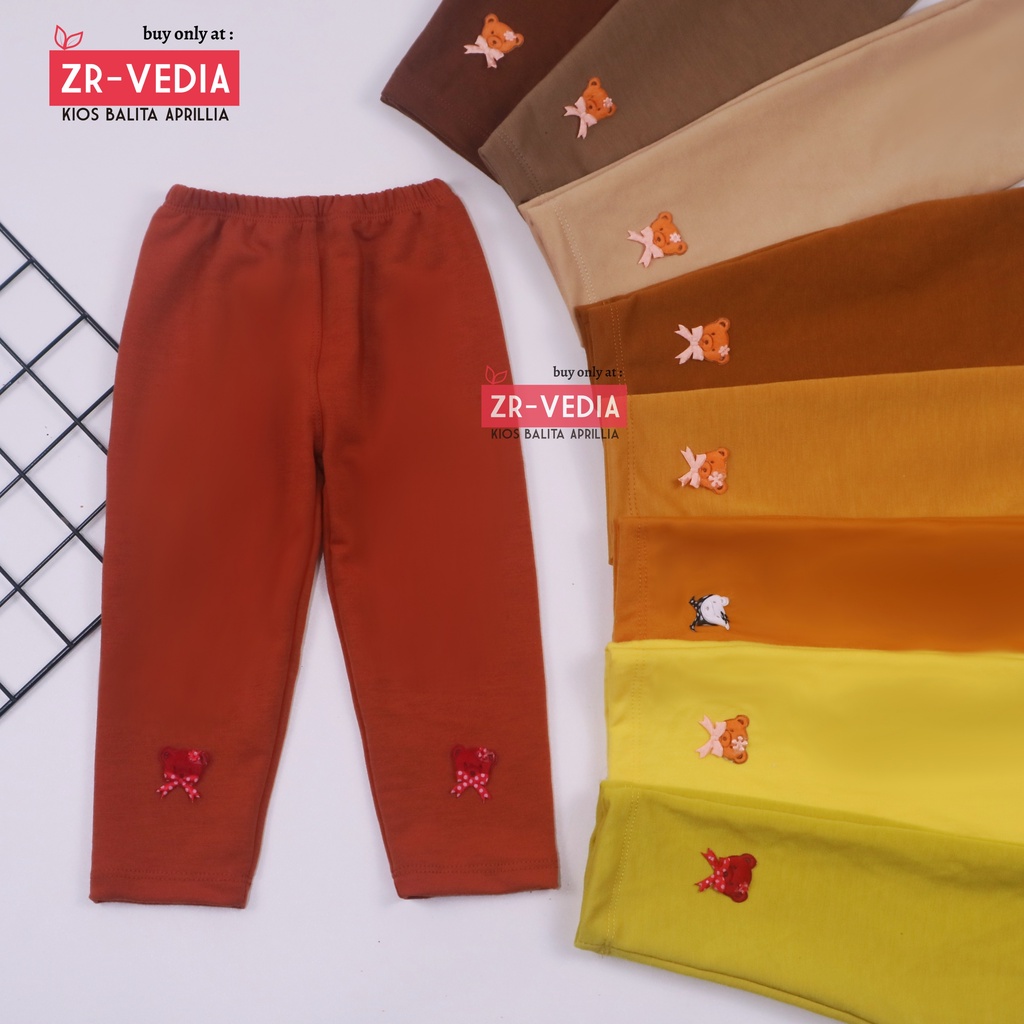 Legging Boneka uk 5-7 Tahun / Premium Pants Panjang Bahan Kaos Anak Perempuan Leging Polos ZR Vedia