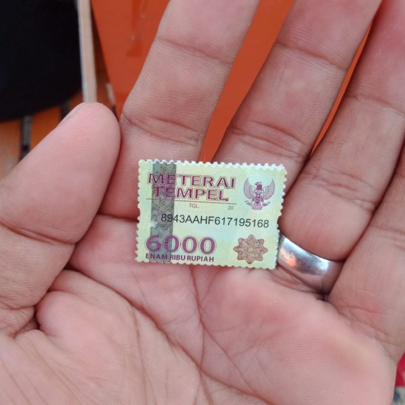 

materai asli 6000
