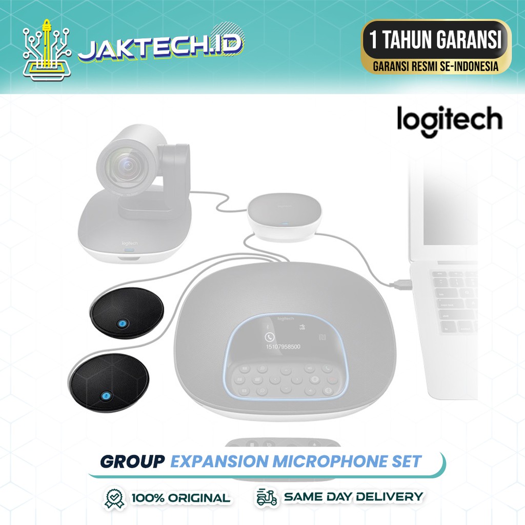 Logitech Group Expansion Mic For Bigger Meeting / GARANSI RESMI