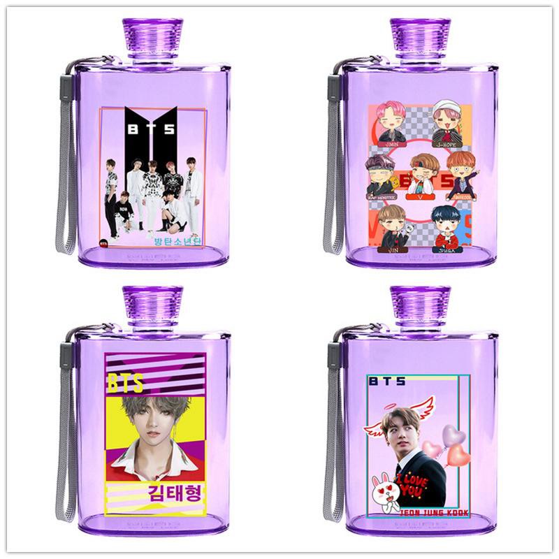 [Bayar Di Tempat]Botol Minum Model Kpop BTS Frosted untuk Travelling