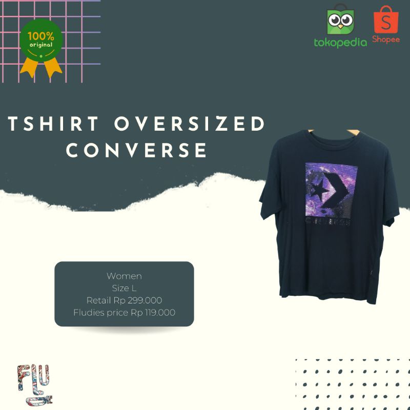 FLUDIE TSHIRT CONVERSE OVERSIZED ORIGINAL WOMEN