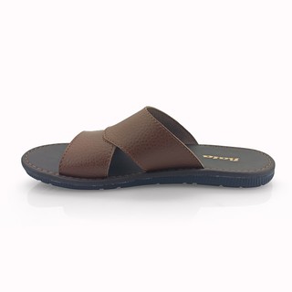  Bata  Sandal  Slip On Pria  Slav Brown 8714179 Shopee  