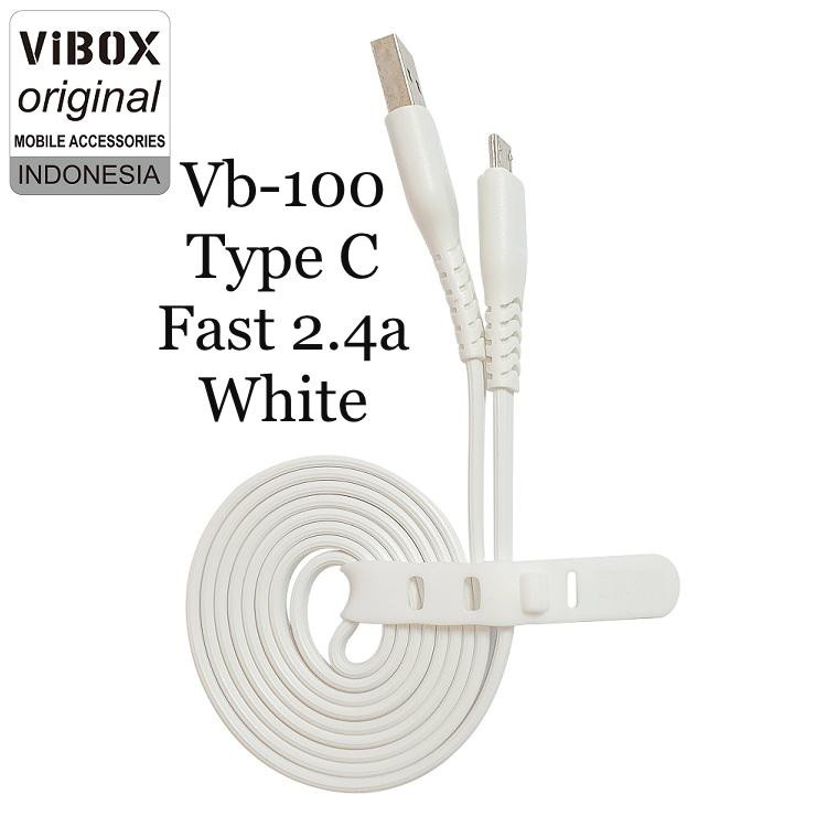 pertoples 30PCS KABEL DATA vibox vb100 1METER &amp; VB200 2METER MICRO-USB / IPH / TYPE-C  SUPER FAST VIBOX ORIGINAL 2.4A