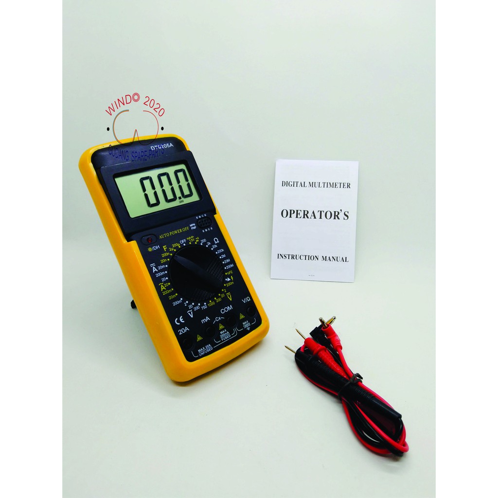 AVO METER | MULTI TESTER DIGITAL DT9205A | AVO METER DIGITAL DT9205A | DIGITAL AVO METER DT9205A