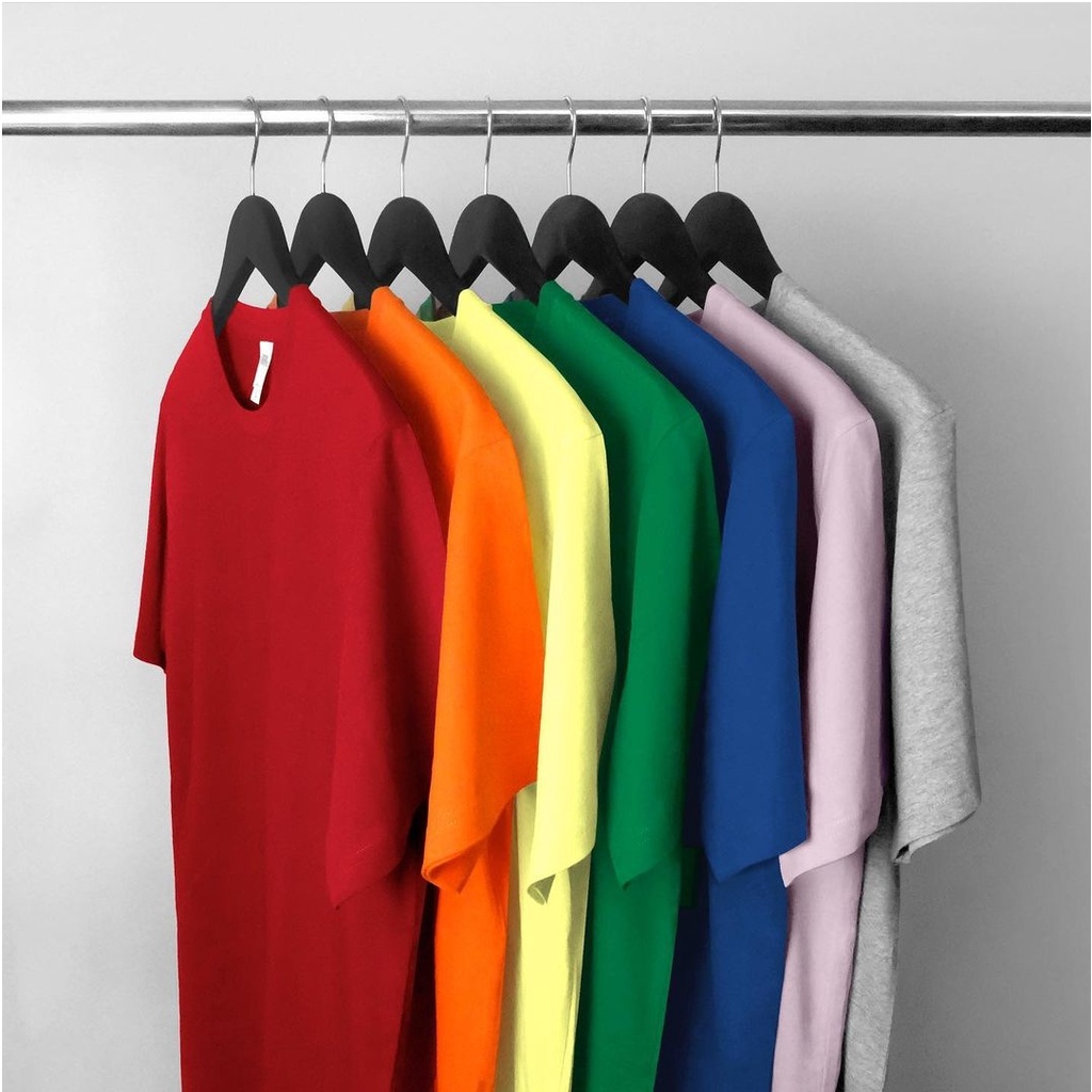 TWO Kaos Polos Pria dan Wanita Premium Basic T-Shirt Cotton Combed 30s