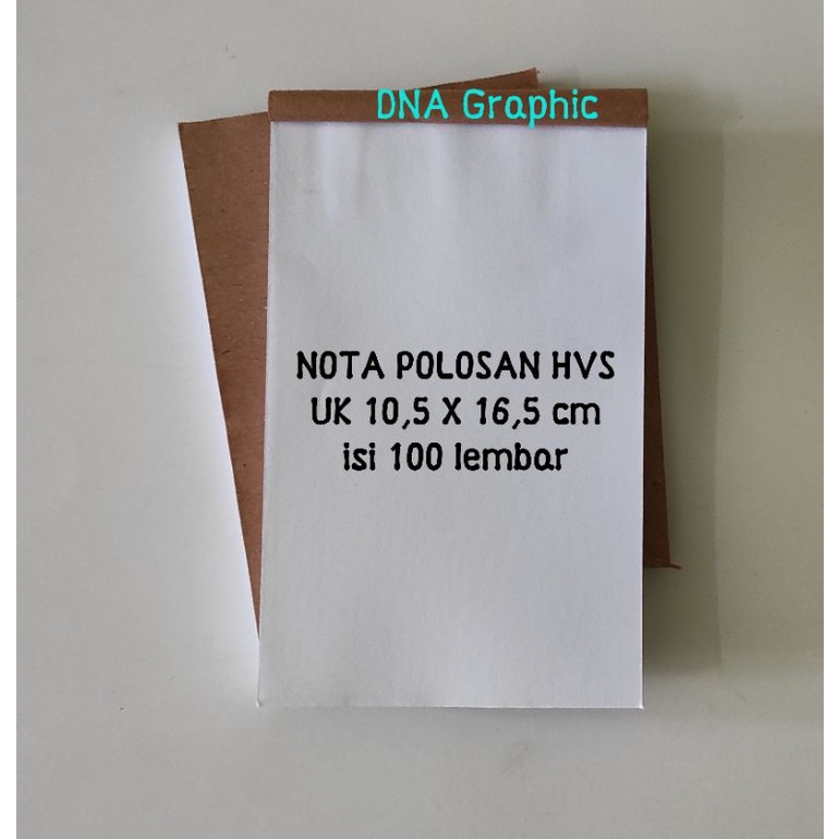 

NOTA POLOS HVS ISI 100 Lembar