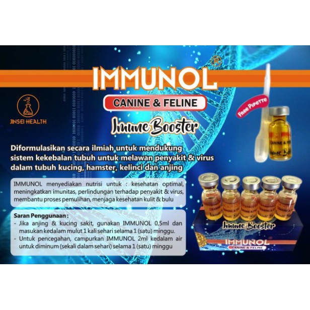 IMMUNOL NEW FORMULA Obat Imun Booster Kucing Anjing Untuk Melawan Virus dan Penyakit