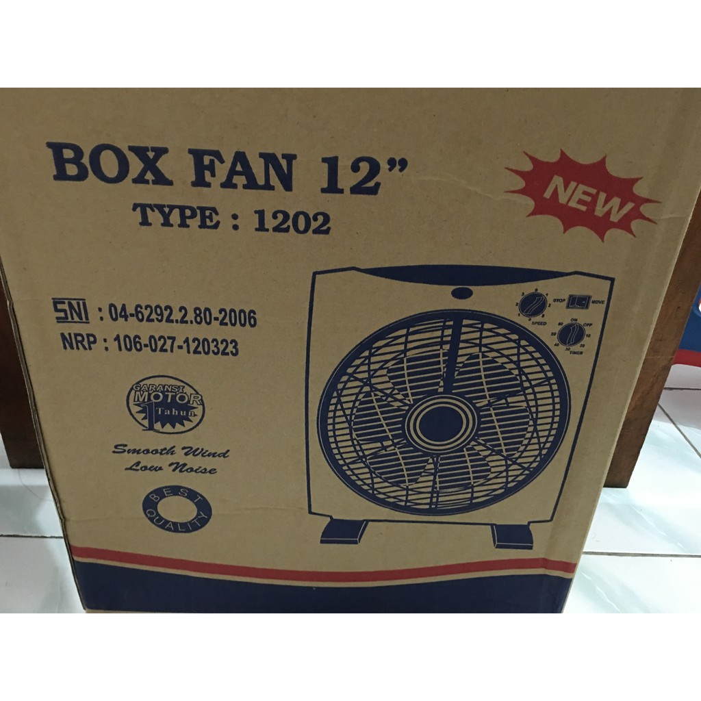 Box Fan / KIPAS MEJA Besar 12inch 12&quot; Murah Berkualitas SNI