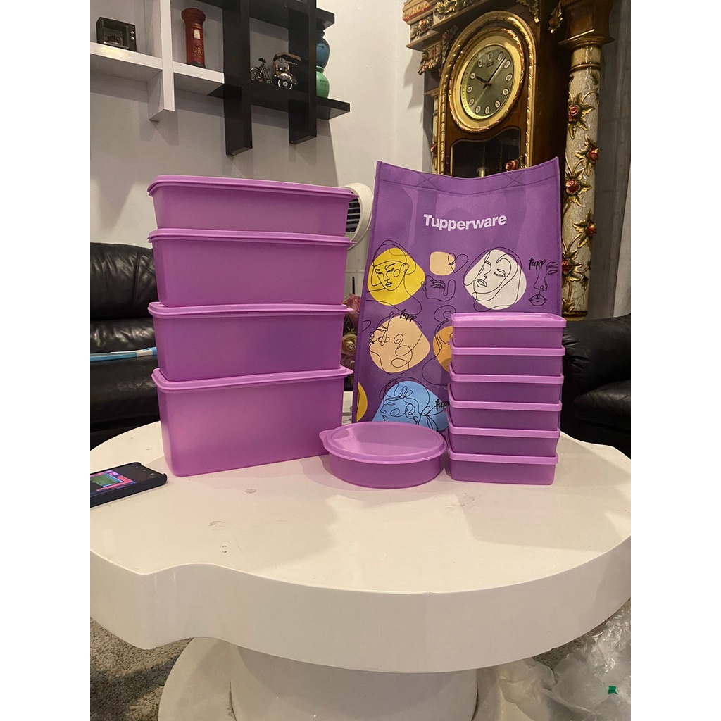 Freshia collection purple set with gift square away 6 pcs
