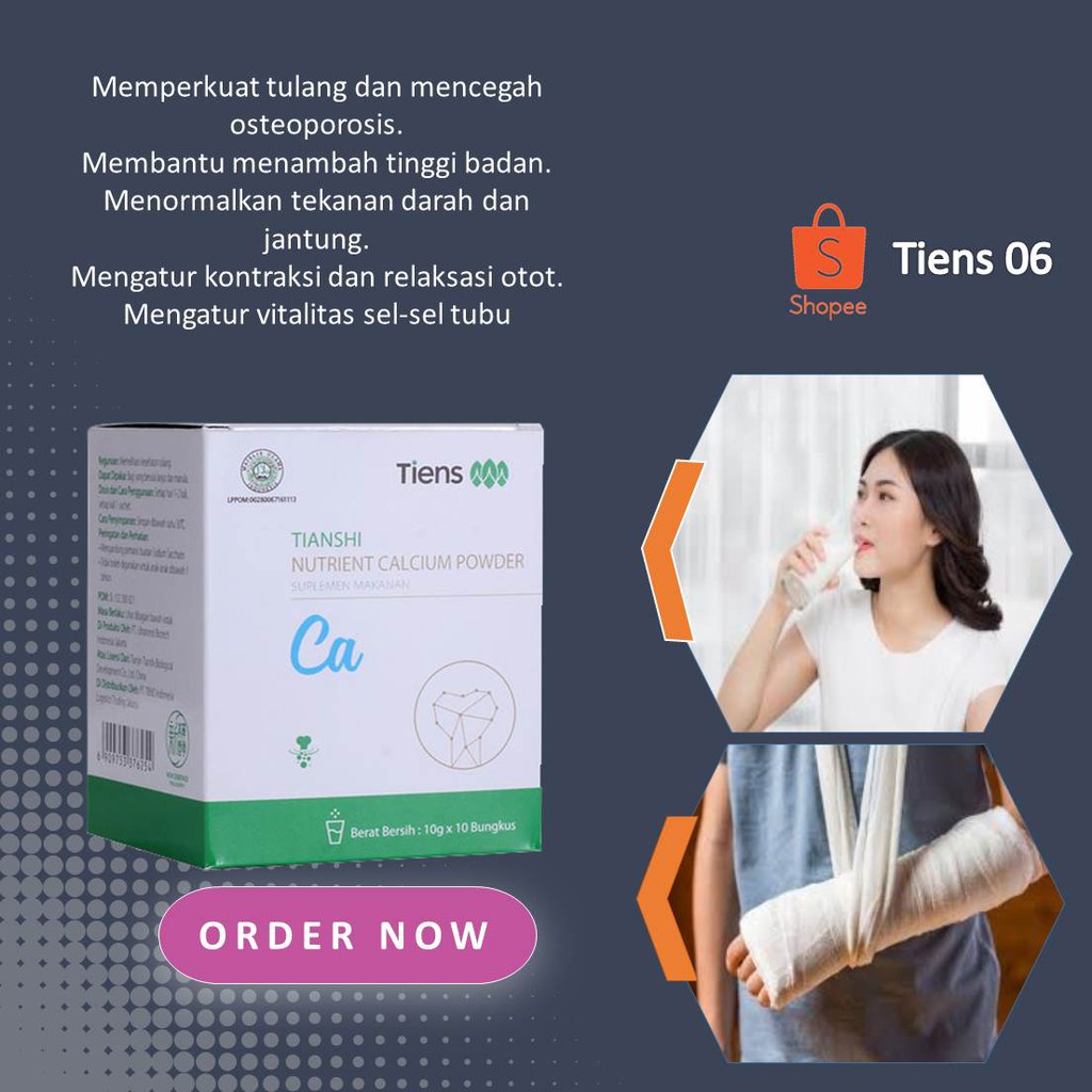 

Nutrient calcium powder susu bubuk susu peninggi badan Susu Osteoporosis Kalsium Tiens NHCP