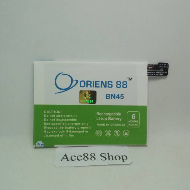 Baterai Batre Battery Double Power Xiaomi Redmi Note 5 Pro BN45 OR88/ Oriens88