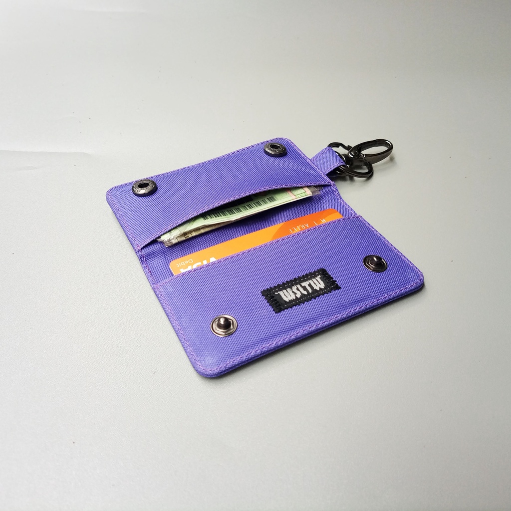 gantungan kunci Motor Dompet Stnk Mobil Purple - WSGK089