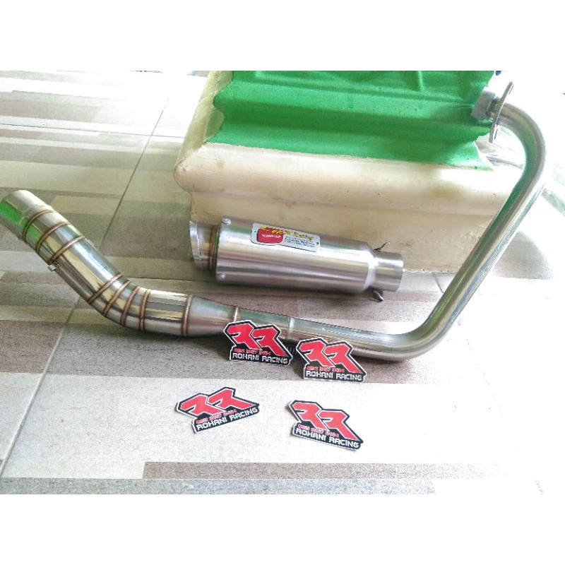 KNALPOT CLD MONSTER KOLONG BAWAH KLX CRF D'TRACKER