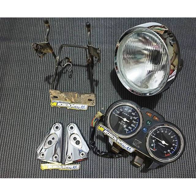 Lampu depan Tiger Revo autopal fullset spedometer 2007 kupingan ORI chrome