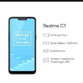 Realme c1  ram 2/16gb  garansi resmi