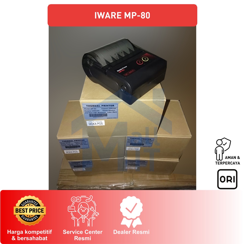 PRINTER PORTABLE BLUETOOTH IWARE MP80 IWARE MP-80