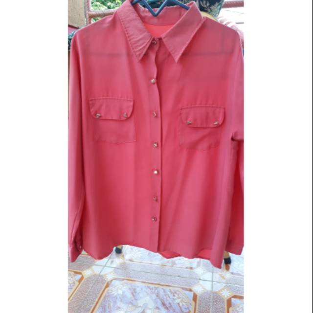 Kemeja pink preloved