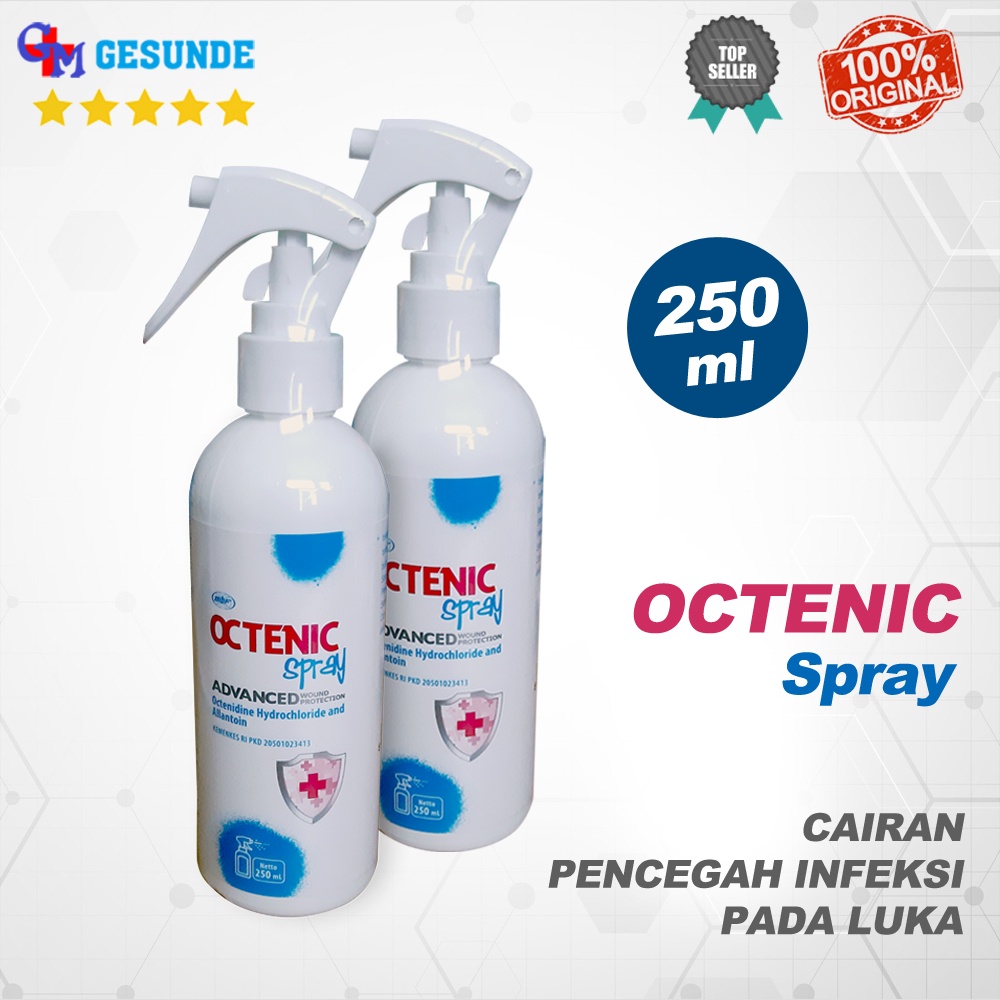 Octenic Spray Cairan Pembersih Luka 250ml - Cairan Pencegah Infeksi  Wound Protection