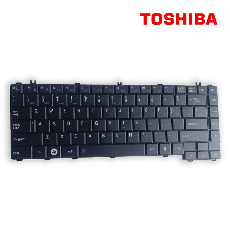 KEYBOARD LAPTOP TOSHIBA Satellite C600 C640 L620 L630 L640 L645 L730 L735 L740 L745 HITAM GARANSI 1 BULAN