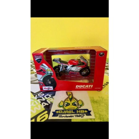 Diecast VALENTINO ROSSI 46 DUCATI DESMOSEDICI GP 2012