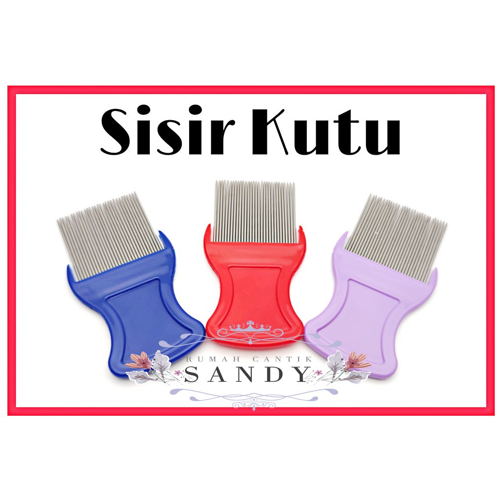 Sisir Serit ~ SISIR Kutu RAMBUT + Ketombe ~ BAHAN Besi Logam Stainless