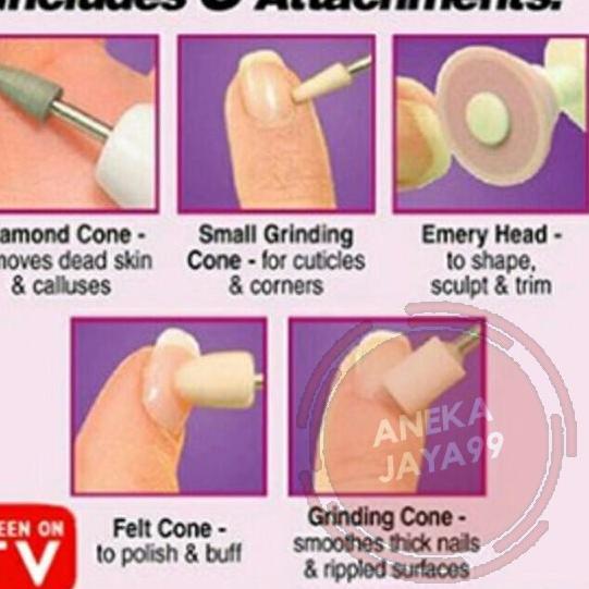 pengkilap kuku kaca kikir kuku kaca kikir kuku mengkilap kikir kuku elektrik medicure pedicure DR409