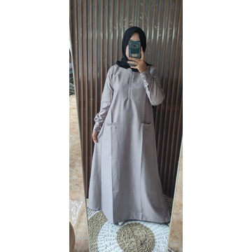 ABAYA KATUN MADINAH // ORI BY ROZWA // ABAYA POLOS //GAMIS CANTIK // GAMIS MURAH MERIAH