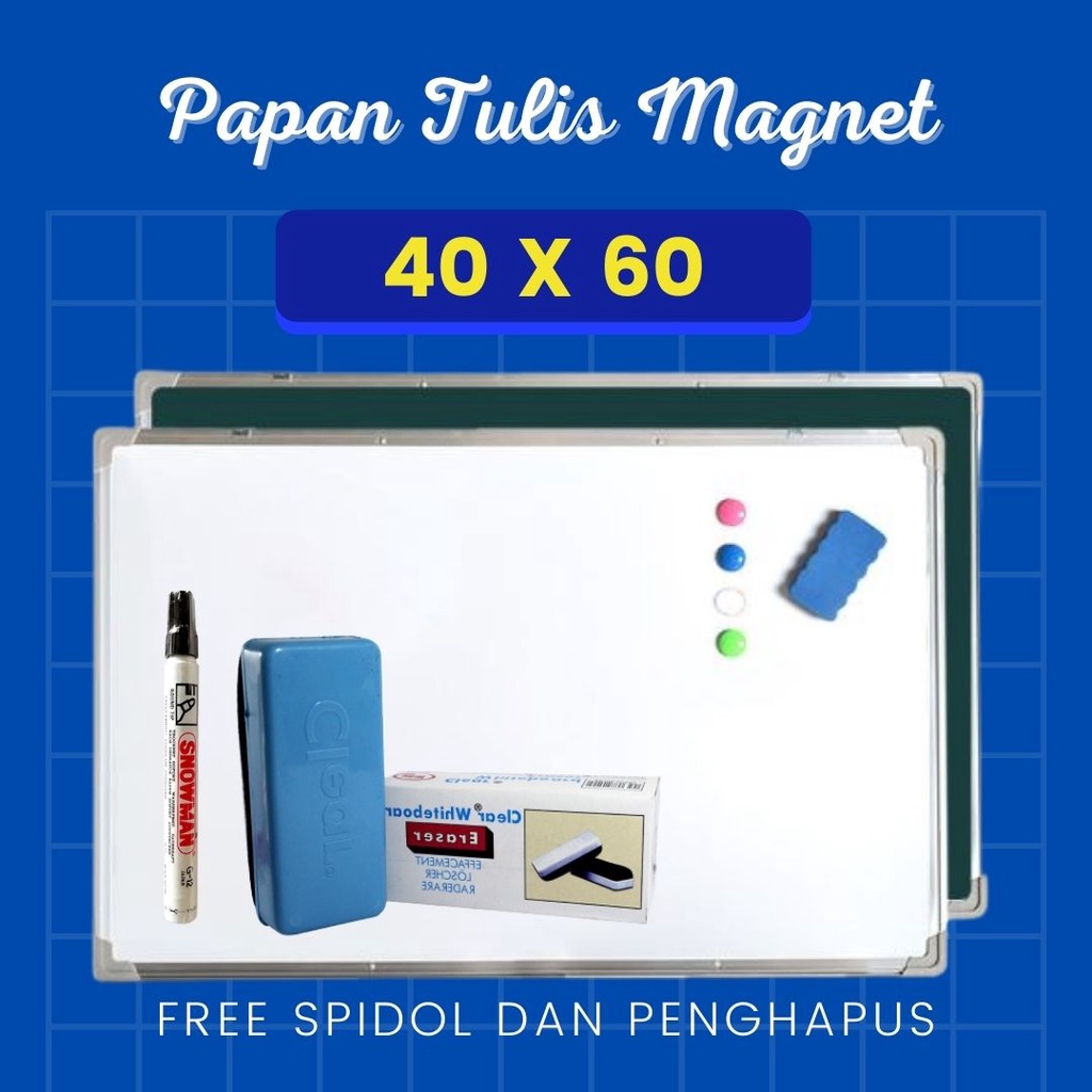 

Papan Tulis Magnet (40X60)/Papan Magnet/Papan Tulis Anak Magnetic/Papan Tulis/Papan Tulis Anak/Papan Tulis White Board/Papan/Papan Tulis Kecil/Papan Tulis Magnet Anak/Papan Magnet Anak/Papan Tulis Anak Whiteboard/Papan Tulis Magnet Besar/Papan White Board