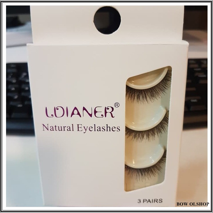(BOW) Ldianer Natural Fashion Eyelashes 3 Pairs 123