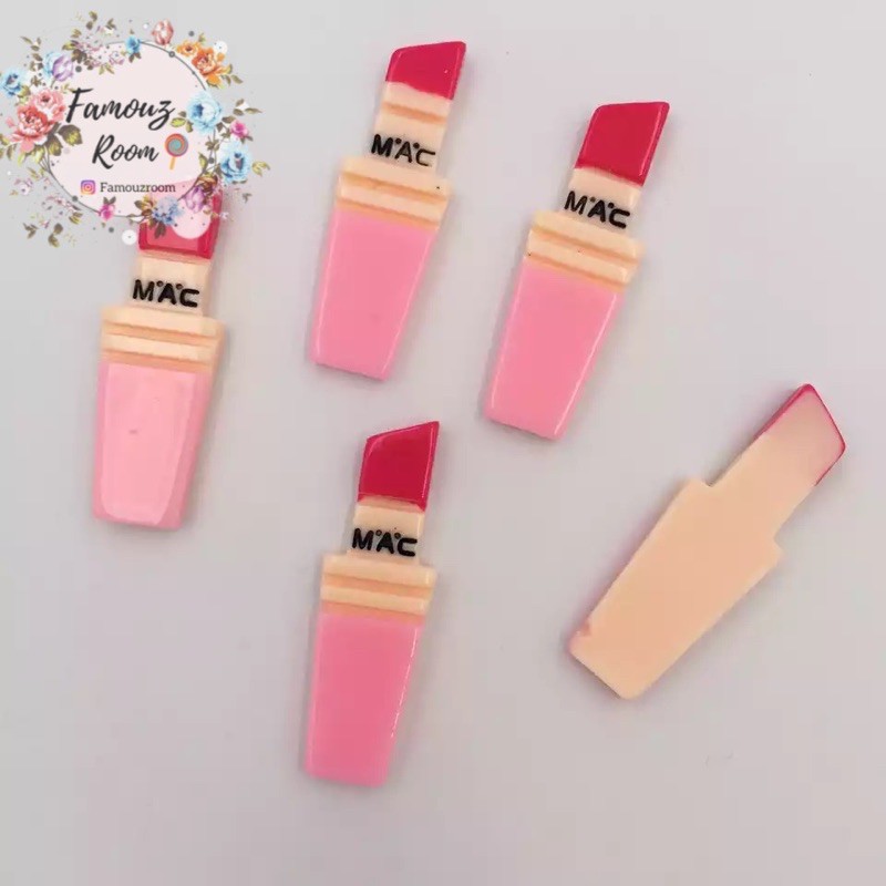 Resin mac lipstick / Miniatur Mac Lipstick / Resin Lipstick / Aksesoris Boneka