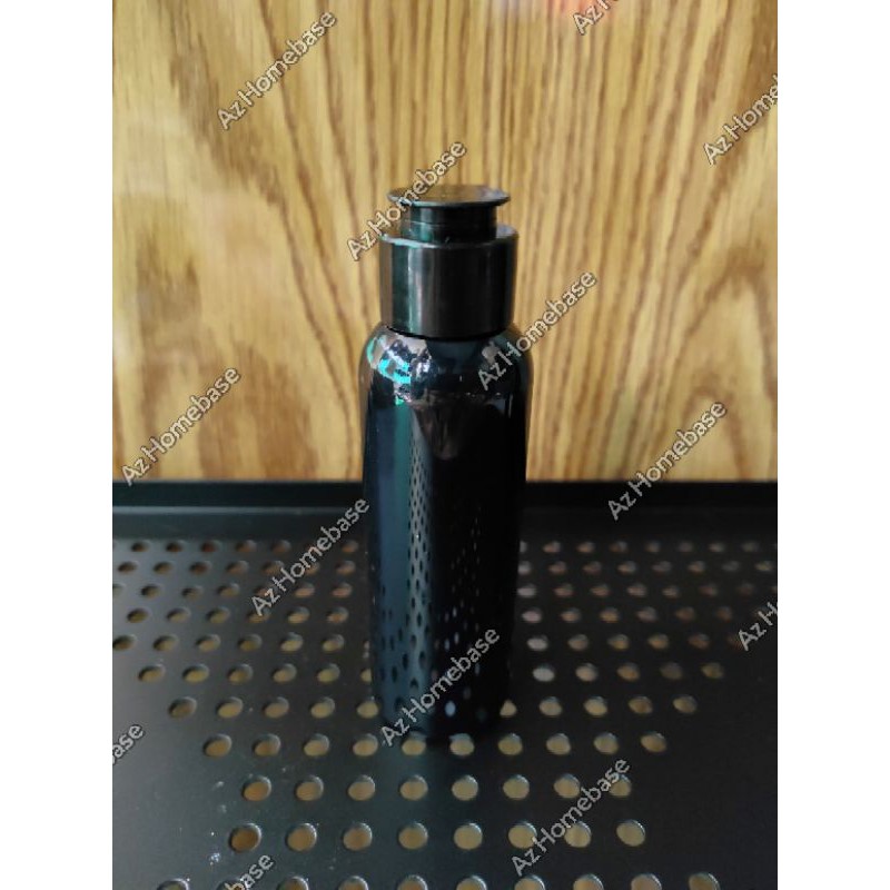Botol Fliptop 100ml Hitam Fliptop Hitam - Botol PET 100ml Fliptop Jamur - Botol Round 100ml Fliptop