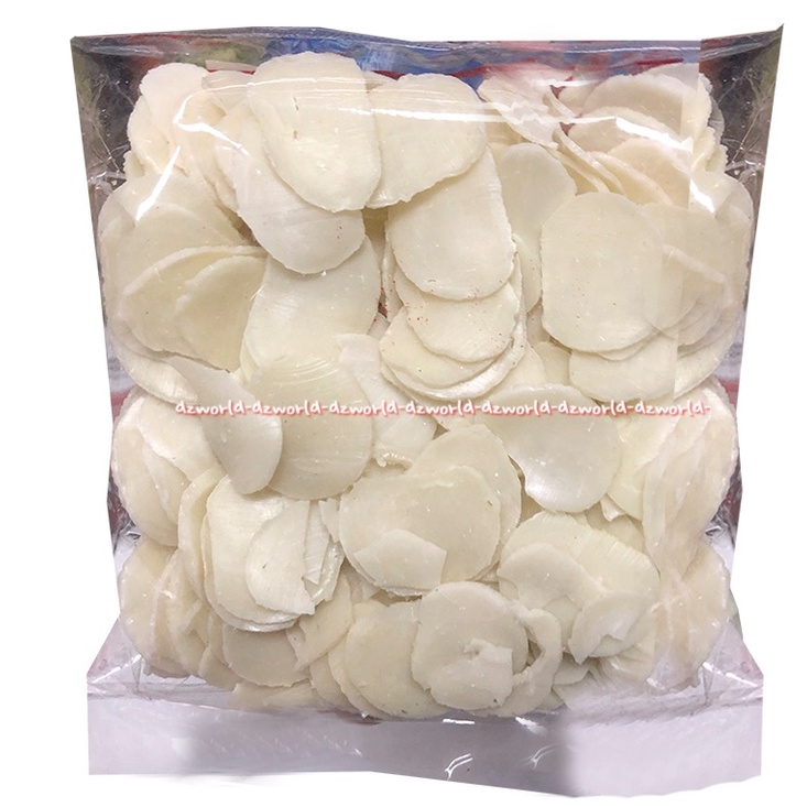 Okey Krupuk Bawang Mutiara 200gr Kerupuk Putih Bulat Mentah Siap Goreng OK Okay Oke Cracker